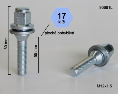 Skrutka M12 x 1,50 mm