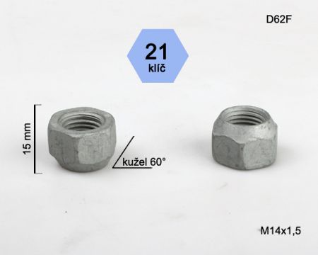 Otvorená matica rozmer : M14x1,5